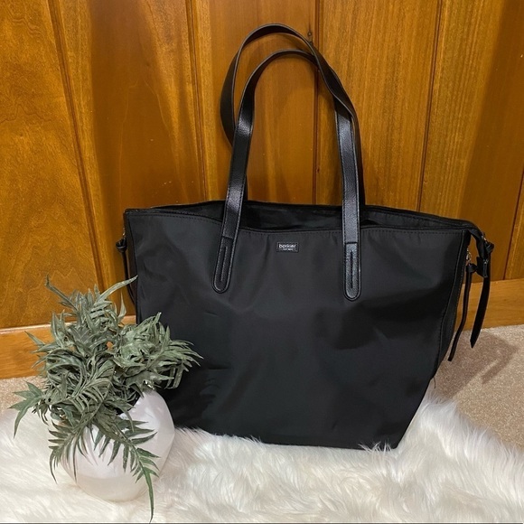 Botkier: Women's Black Zipper Detail Large Shoulder Bag Tote Purse OS (NWOT) - Picture 1 of 11